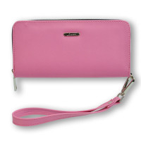 Women's wallet with zipper ERA eco leather Pink (ERA-PW-04-03)